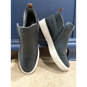 Dr. Scholl's Wanderay Sneaker‎ Black Faux Leather, Womens 8 M SOLD OUT Comfort